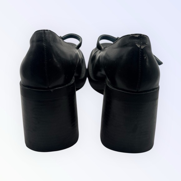 MUDD EDIE SHOES WOMENS 7M Y2K BLACK BLOCK HEEL - Picture 5 of 8